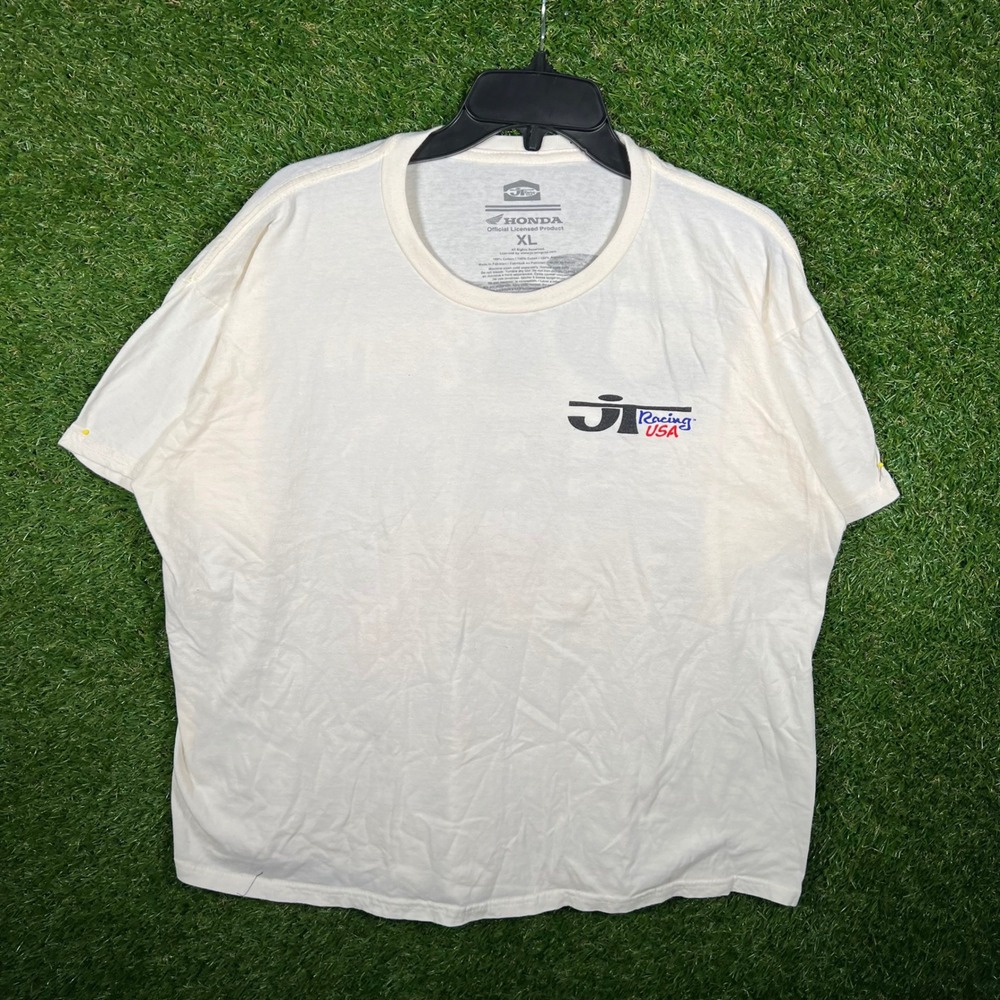 JT Racing USA Honda Official Licensed Graphic T-Shirt Mens XL White San Diego 95